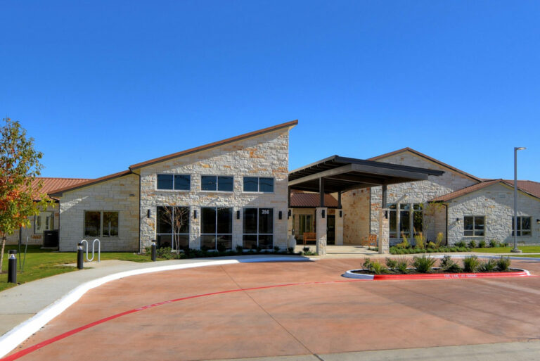 Austin Senior Living | Front exterior of The Philomena